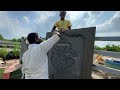 plastering techniques of vinayagar_border design creative plastering with cement wall border design