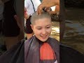 beautiful army girls trining headshave