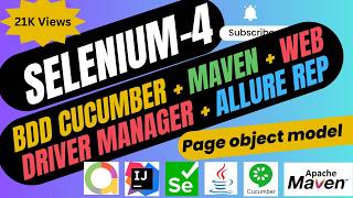 [Updated]: Selenium + BDD Cucumber + Java + Web Driver manager + Allure reporting + POM