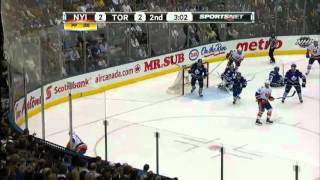 James Reimer Makes a Huge Save - March/20/2012