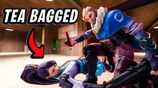 Sova Tea Bagged The Enemy And Instantly Regrets It   - Valorant Funniest Moments