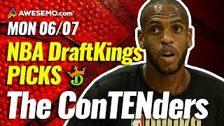 DRAFTKINGS NBA DFS PICKS TODAY | Top 10 ConTENders Mon 6/7 | NBA DFS Simulations