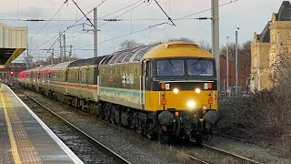 DRS 37425 on an engineering move, 37218 on a stock move \u0026 LSL 47712 on an InterCity rake (19/1/23)