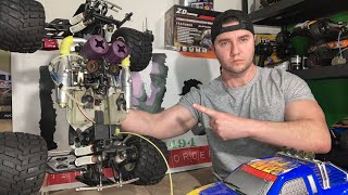 NitroGang Live - Working on an OFNA Twin Titan - 2 .26 engines - 2 speeds- 2 pipes - Arrma Gang Chat