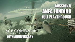 Ace Combat 6: MISSION 05 | 10th Anniversary Playthrough (60FPS Motion Interpolated)