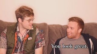 garrett watts and andrew siwicki being adorable for 13 minutes straight