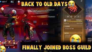 AFTER 3 YEARS 🔥SK SABIR ND SUDIP SARKAR 💀BACK TO BOSS GUILD✌️ INDIA'S NO 1 GUILD 🔴GARENA FREE FIRE 😈
