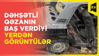 İsmayıllıda ağır qəza - Bir nəfər öldü, iki nəfər ağır xəsarət aldı