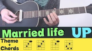 UP – MARRIED LIFE ▶▶ Theme + Chords  // Cover Tutorial Lesson Tabs