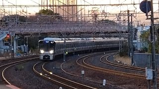 JR西日本 225系100番台 L編成×2 普通 網干行き+播州赤穂行き 膳所駅 20241224