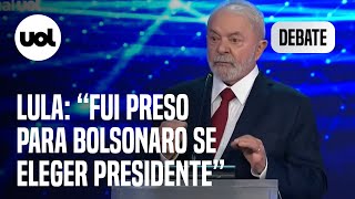 Debate: Lula ataca Bolsonaro em direito de resposta: 'Estou mais limpo do que ele e os parentes'