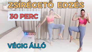 Ízületkímélő, végig álló edzés - totál kezdő/ zsírégető edzés otthon