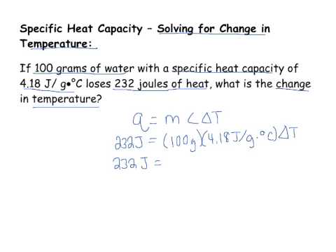 What is the formula for calculating change in temperature?