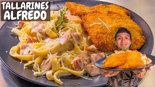 Clásicos Tallarines al Alfredo con Pescado Crocante | Abelca