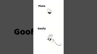 How to draw Pluto and Goofy - Easy Drawing