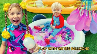 Diana and Roma's Epic Water Balloon Playdate|Diana and Roma's Epic Water Balloon Playdate