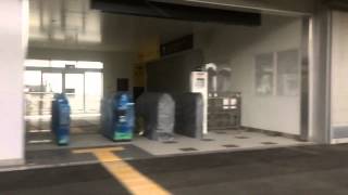 【開業間近】車窓から見るJR新白島駅（スローモーション）