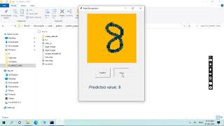 Real Time Digit Recognition using python, CNN, tkinter ....