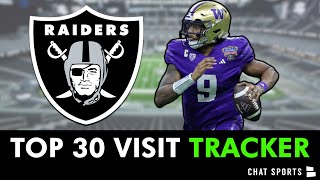 Las Vegas Raiders Top 30 Visit Tracker & Analysis On Each 2024 NFL Draft Prospect