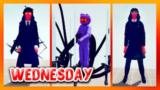 WEDNESDAY vs EVERY GOD - 3 STRONGEST VERSIONS WEDNESDAY - Totally Accurate Battle Simulator TABS
