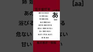 日語五十音 | N5單字