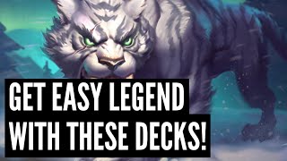 The 5 BEST Hearthstone DECKS to get LEGEND in Standard and Wild post patch!