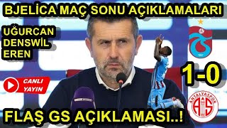 Bjelica Trabzonspor 1-0 Antalyaspor Maç Sonu Açıklamaları... Basın Toplantısı..