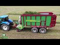 2 forage wagons. red clover silage 2021