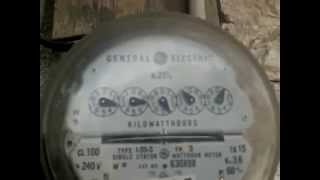 Watch my watthour meter run backwards.