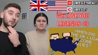 British Couple React When Did Britain & America Stop Hating Each Other? Short Animated Documentary