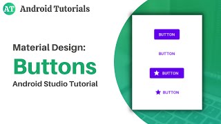 Material Designs: Buttons in Android Studio | Custom Button Android Studio | Android Tutorials