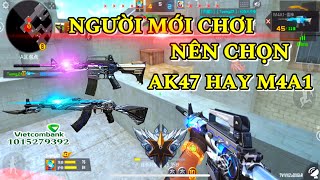 CF Mobile | Nên Lựa Chọn AK47-Tran Hay M4A1-Tran Ưu Và Nhược Điểm Cho Người Mới Chơi | Tường CT