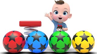 Color Balls Finger Family | Twinkle Twinkle Little Star + Nursery Rhymes & Kids Songs | Kindergarten