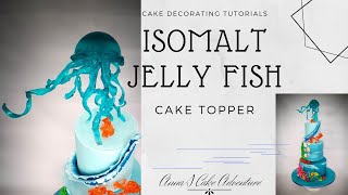 How to make isomalt jelly fish / isomalt cake topper