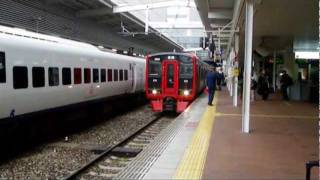 813系鹿児島本線普通福間行(博多発車) Series 813 Kagoshima Line Local for Fukuma Departing from Hakata