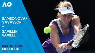 Vavassori/Samsonova v Saville/Saville Highlights | Australian Open 2024 First Round