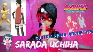 Sarada Uchiha | Boruto: Naruto Next Generations - Custom Figma Archetype ( Commission Build )