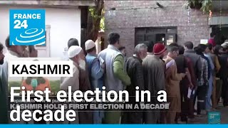 Indian-controlled Kashmir votes in first regional poll in a decade • FRANCE 24 English