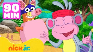 Dora | Die witzigsten Momente von Boots & Swiper bei Dora | 90 Minuten | Nick Jr. Deutschland