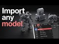 The easy way to import ANY 3D Model into Blender(STL, OBJ, FBX)!