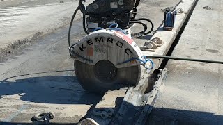 Bridge renovation using a KEMROC diamond cutter wheel