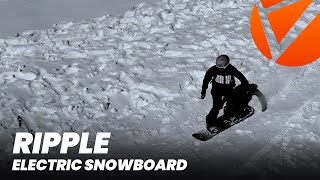 Experience the joy of boarding on flat snowfields with #cyrusher Ripple Electric Snowboard#cyrusher