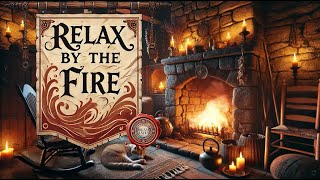 By the Firelight 🔥 Relaxing Instrumentals for Cozy Nights ❄ Crackling Fireplace + Rain Ambience