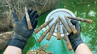 Finding SNIPER RIFLE AMMO While Magnet Fishing! **POLICE INVOLVED**