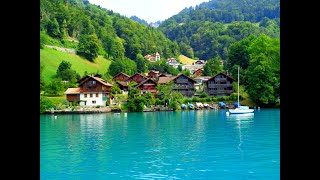 瑞士因特拉肯兩湖之一圖恩湖 / Thun lake by Interlaken in Swiss