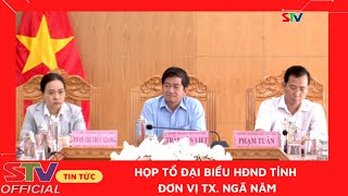 STV - Họp Tổ Đại biểu HĐND tỉnh đơn vị TX. Ngã Năm