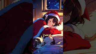 【睡眠用BGM】サンタ衣装の猫耳少女と共に冬の夢へ｜クリスマス睡眠導入音楽 Vol.2