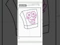 EASY WAY TO DRAW SPONGEBOB SQUAREPANTS | #art #spongebob #shorts