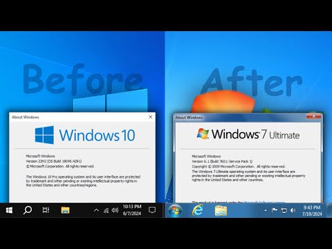 How to transform Windows 10 into Windows 7