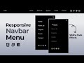 Responsive Navbar Using HTML CSS And JavaScript